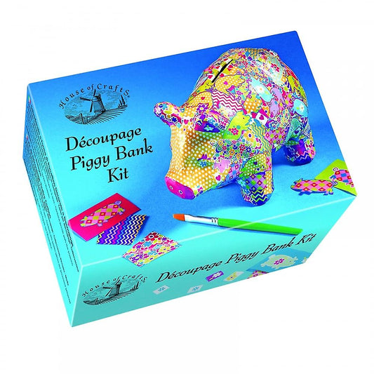 Decoupage Piggy Bank Kit - Crafty Inventors