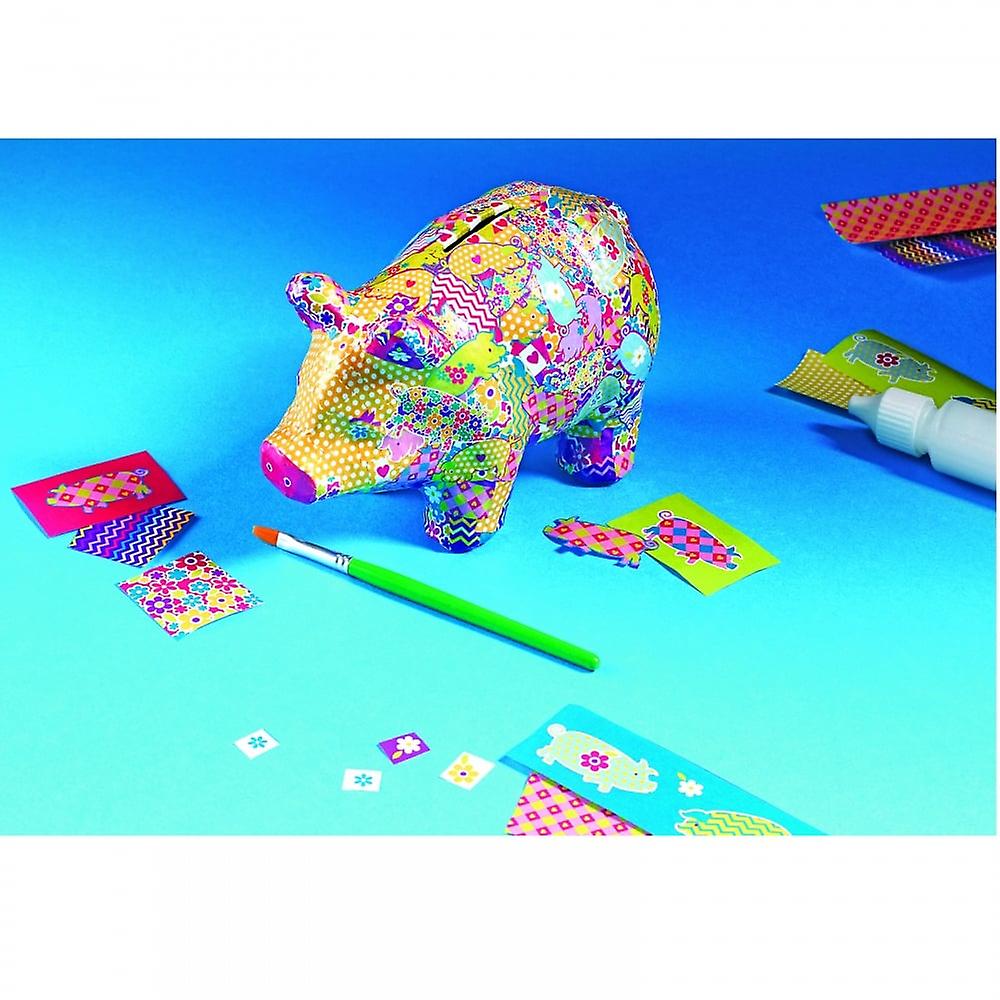 Decoupage Piggy Bank Kit - Crafty Inventors