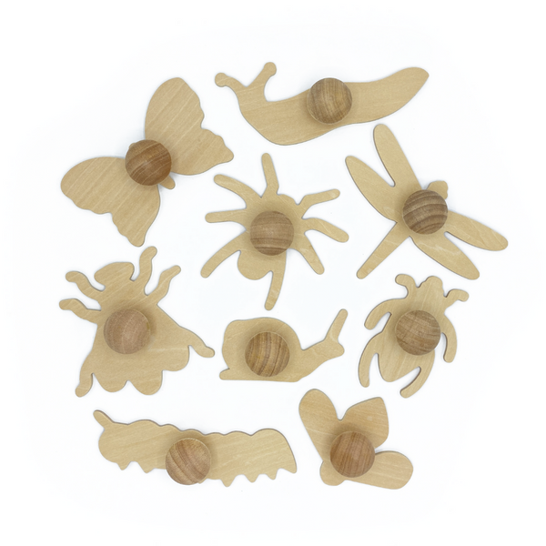 Wooden Mini Bug Craft Templates: Pack of 9 - Crafty Inventors