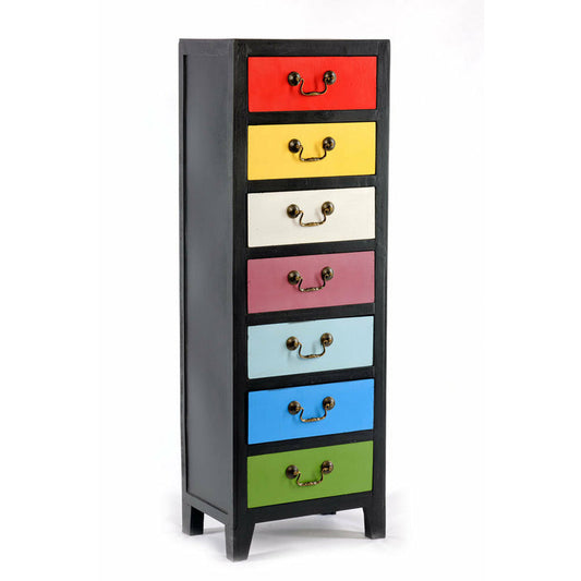 Rainbow Tall Cabinet with 7 Drawers - Crafty Inventors