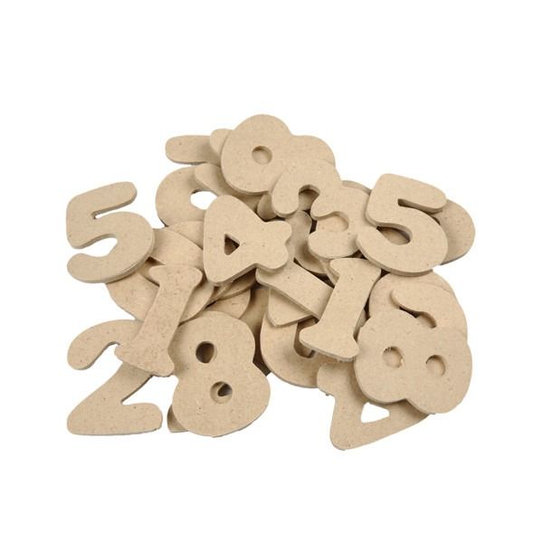 Assorted Wooden Numbers 0-9 - Set of 30 - Crafty Inventors