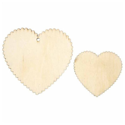 Wooden Hearts - 12 Piece Set - Crafty Inventors